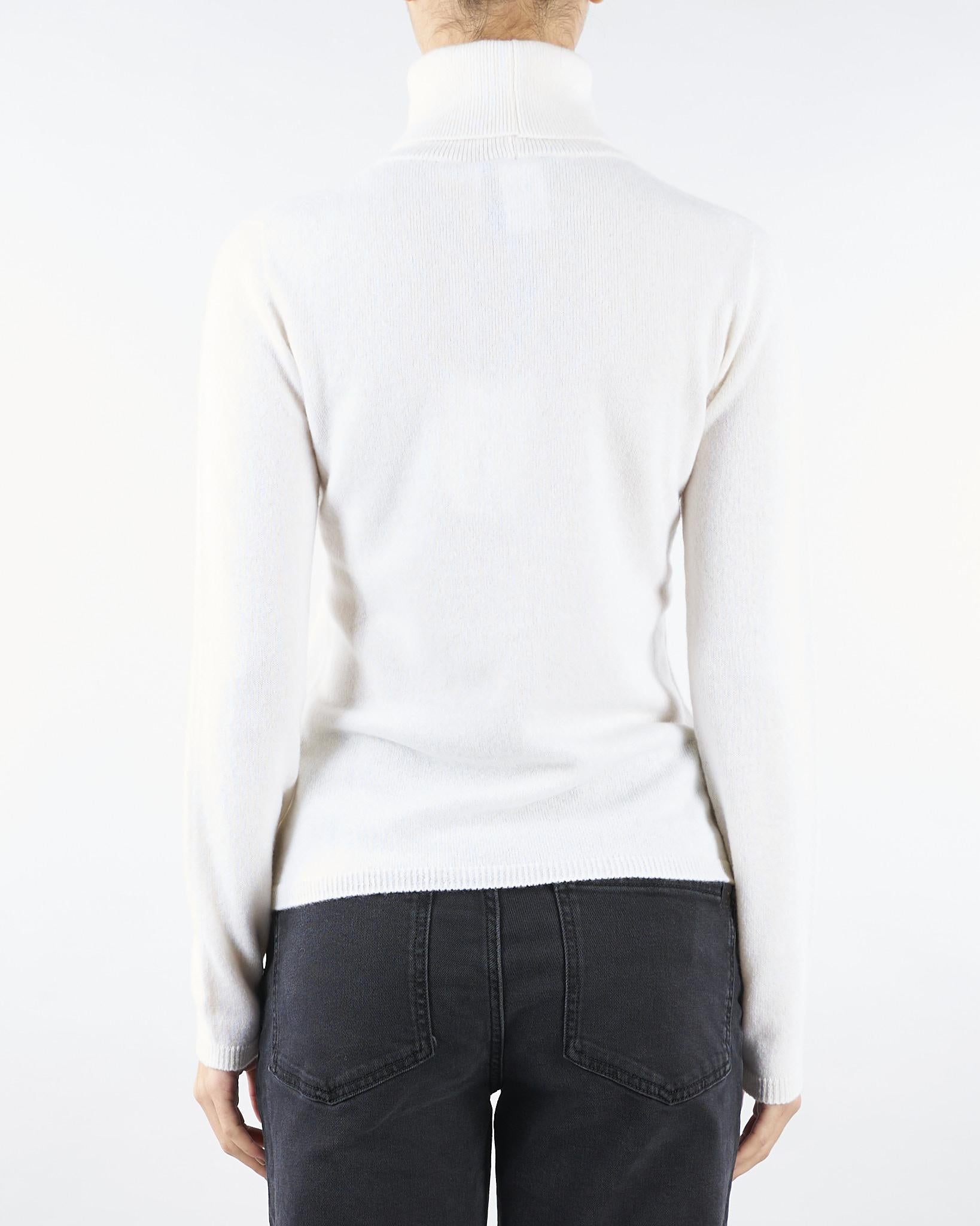 Maglia Dolcevita Panna in puro cashmere V58611 2 VANISE' 