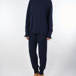 Pantaloni Blu in maglia di misto lana TT3352 11956 TWIN SET 