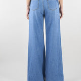 Jeans flare con pizzo ricamato D48EP040REJ4 MF156 ERMANNO BY ERMANNO SCERVINO 