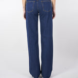 Jeans straight fit blu scuro
