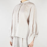 Camicia Grigio in lino M6PK03 889 MEIMEIJ 