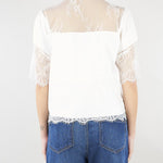 Camicia Bianco in cotone con pizzo RA6142T544A 11111 BLUGIRL 
