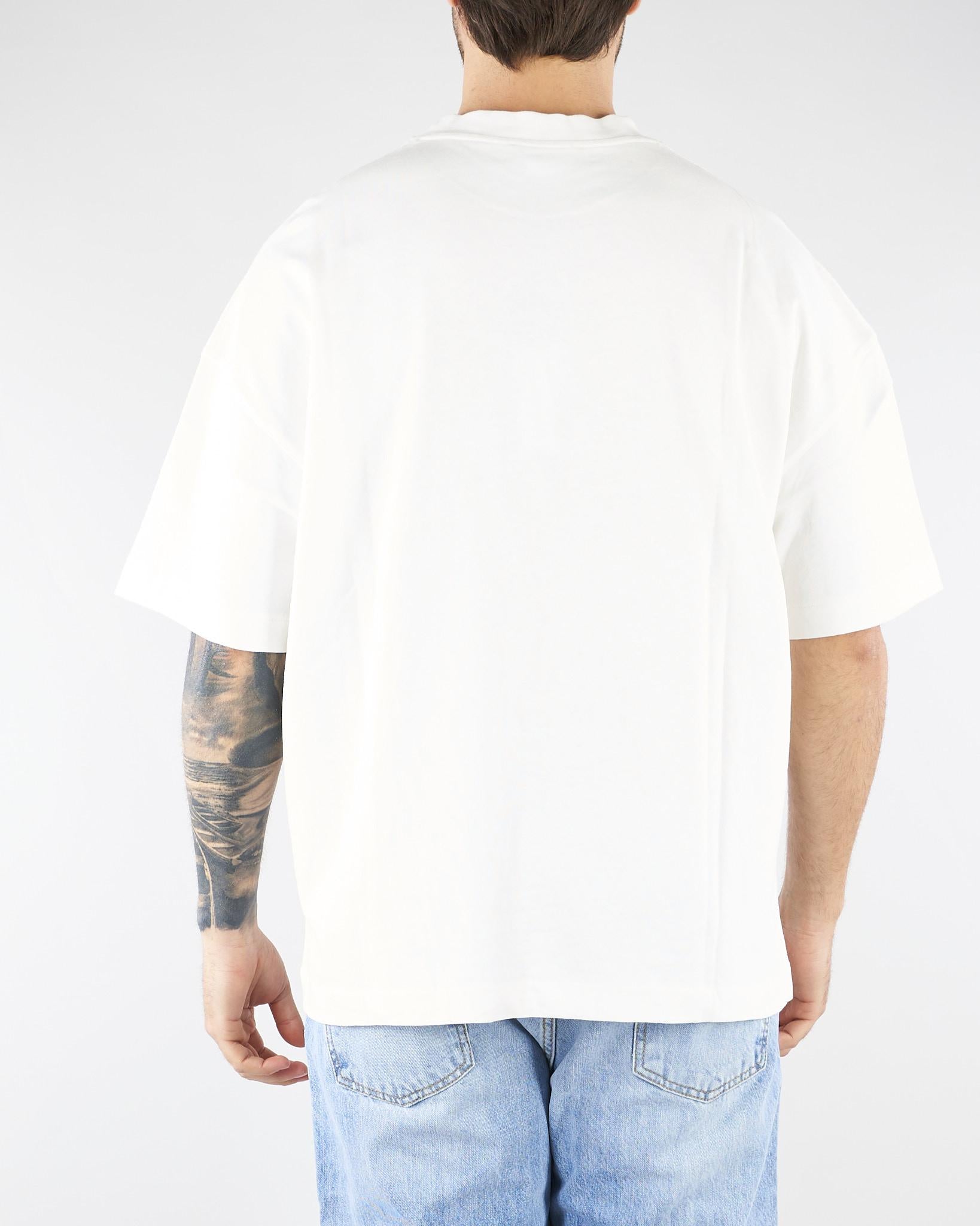 T-shirt Bianco oversize con logo TS3740 1 I'M BRIAN 