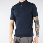 Maglia a polo Blu in puro cotone DK17041 89 DIKTAT 
