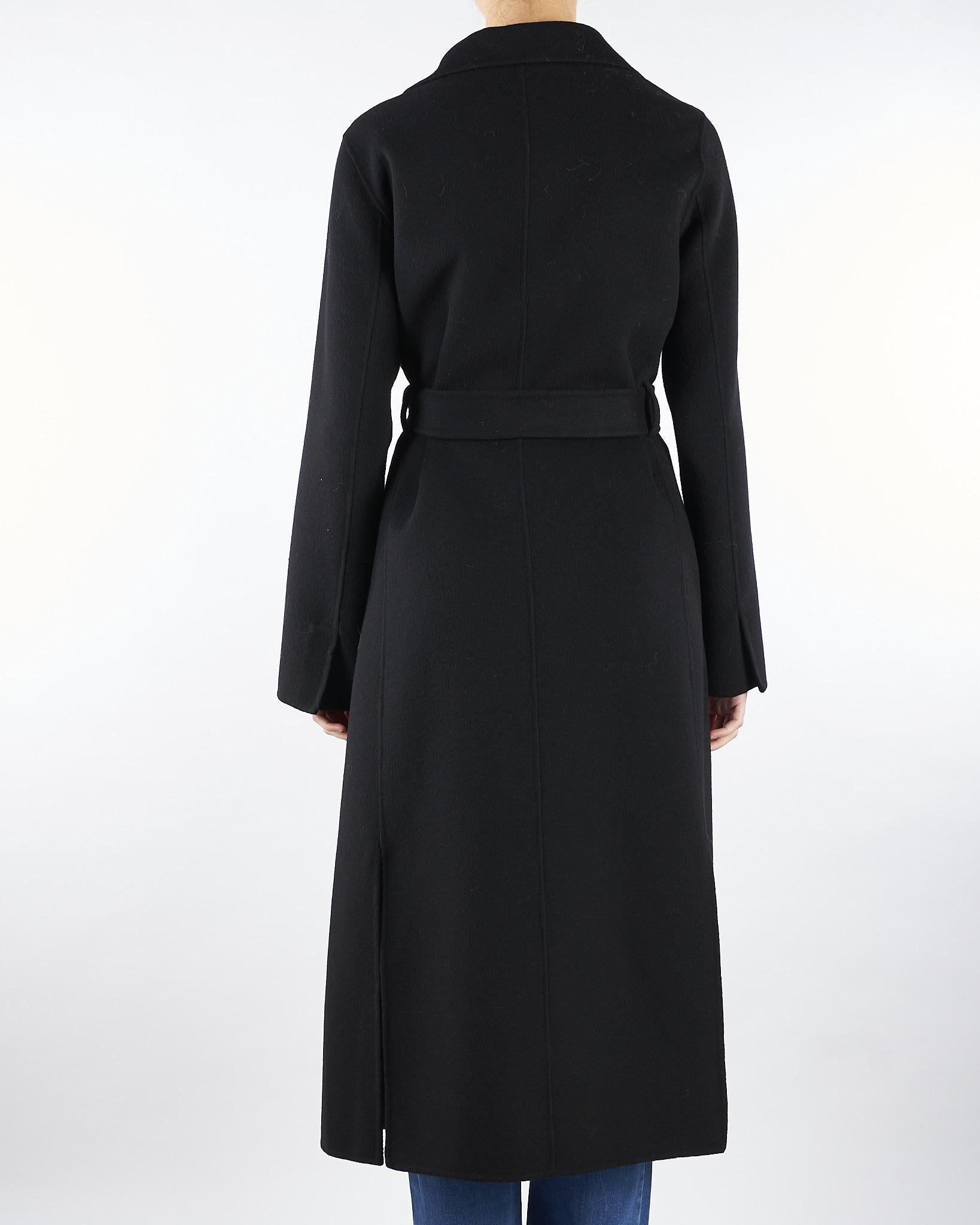 Cappotto Nero in misto lana CPV1001C0150024 V0003 SIMONA CORSELLINI 