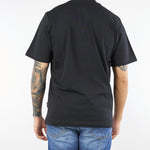 T-shirt Nero in cotone pesante XM4228 99 YES LONDON 