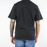 T-shirt Nero in cotone pesante XM4228 99 YES LONDON 