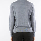 Maglia dolcevita Grigio in lana merinos MITA 742 NENETTE 