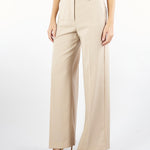 Pantalone Beige palazzo in lana VISIVO 9 MAX MARA WEEKEND 