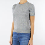 Maglia Grigio in misto lana con maniche corte RI5NT047 0007 ICONA 