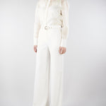 Pantalone Avorio in cady MSTAMICO 9 MAX MARA STUDIO 