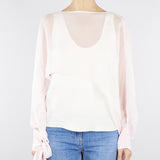 Coprispalle Rosa cropped in georgette TP2791 570 TWIN SET 