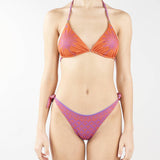 Costume bikini triangolo lurex Palma Gotic Pin Up