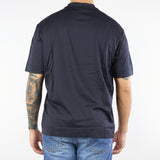 T-shirt Blu con ricamo maxi aquila in jersey EM002835AF107612 UB118 EMPORIO ARMANI 