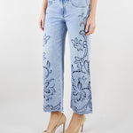 Jeans con ricamo sangallo D48EP006EI7 MF156 ERMANNO BY ERMANNO SCERVINO 