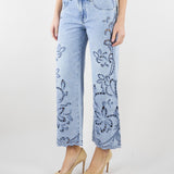 Jeans con ricamo sangallo D48EP006EI7 MF156 ERMANNO BY ERMANNO SCERVINO 