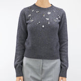 Maglia in pura lana e cashmere con pietre gioiello Vanise'