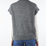 Gilet jacquard Grigio RI5FP010 0W07 ICONA 