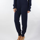 Pantaloni Blu in maglia di misto lana TT3352 11956 TWIN SET 