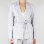 Giacca jacquard Polvere organza seta e lino ricamata GI095350330051 760 SEVENTY 
