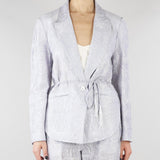 Giacca jacquard Polvere organza seta e lino ricamata GI095350330051 760 SEVENTY 