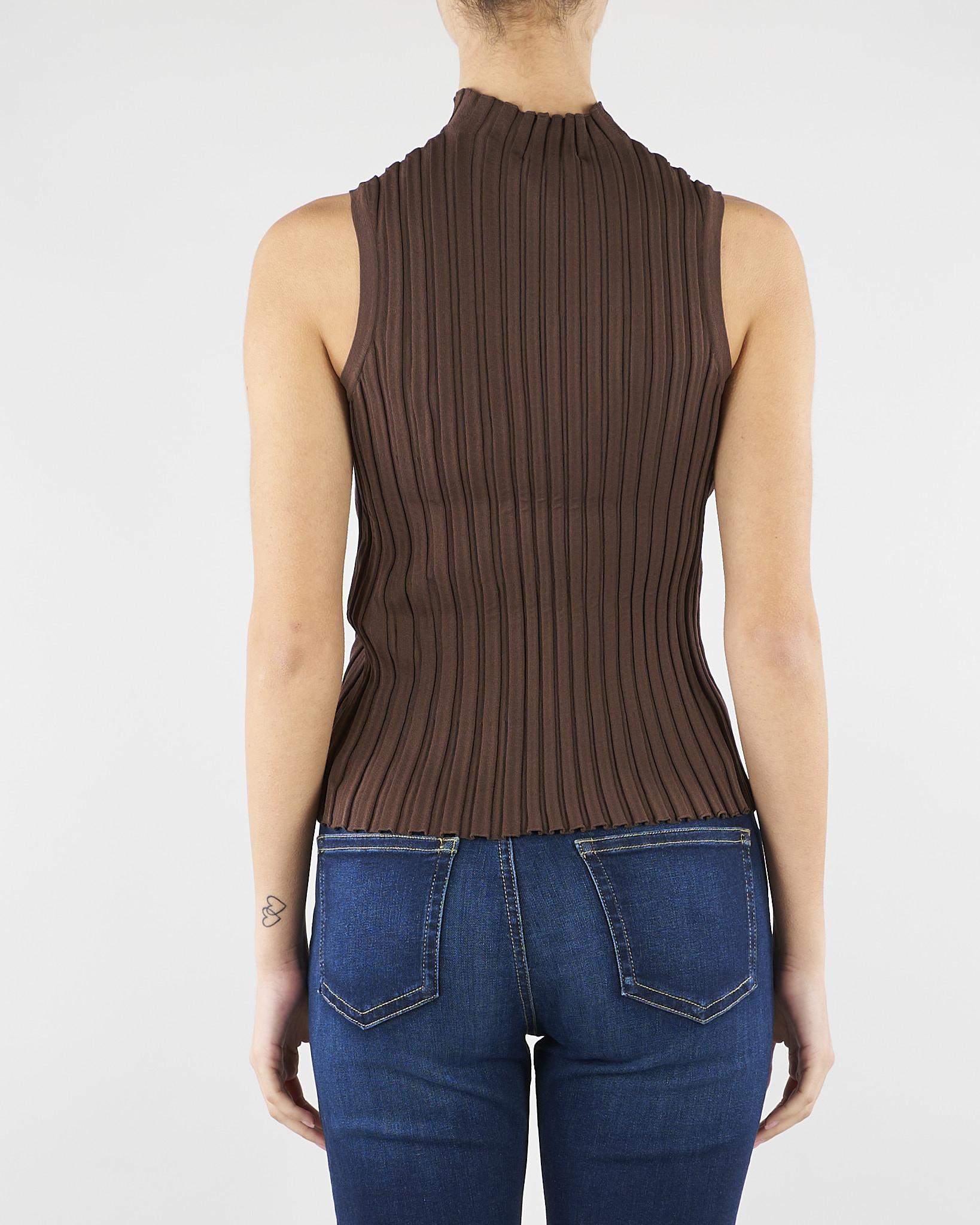 Maglia Marrone in filato di viscosa stretch WKDBAUTTA 7 MAX MARA WEEKEND 