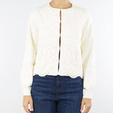 Cardigan jacquard Panna TT3453 282 TWIN SET 