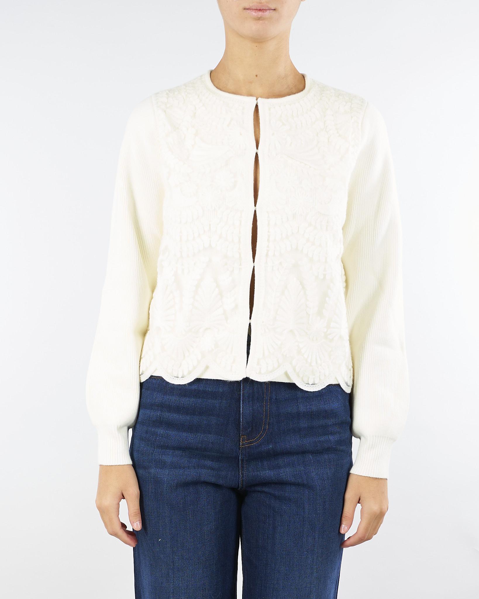 Cardigan jacquard Panna TT3453 282 TWIN SET 