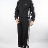 Felpa Nero full zip in jersey con bande a contrasto EM002872AF134880 UC001 EMPORIO ARMANI 