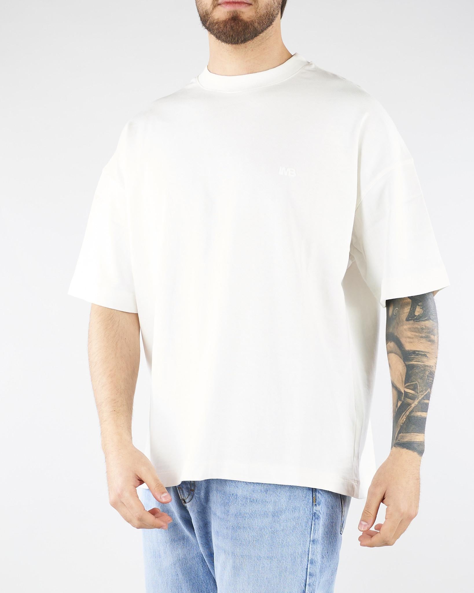 T-shirt Bianco oversize con logo TS3740 1 I'M BRIAN 
