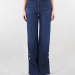 Jeans Denim flare con bottoni gioiello TP2702 12230 TWIN SET 