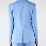 Blazer Azzurro in lana stretch WKDLAMINE 5 MAX MARA WEEKEND 