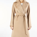 Cappotto Beige a vestaglia in lana DRAVENNA 6 MAX MARA STUDIO 