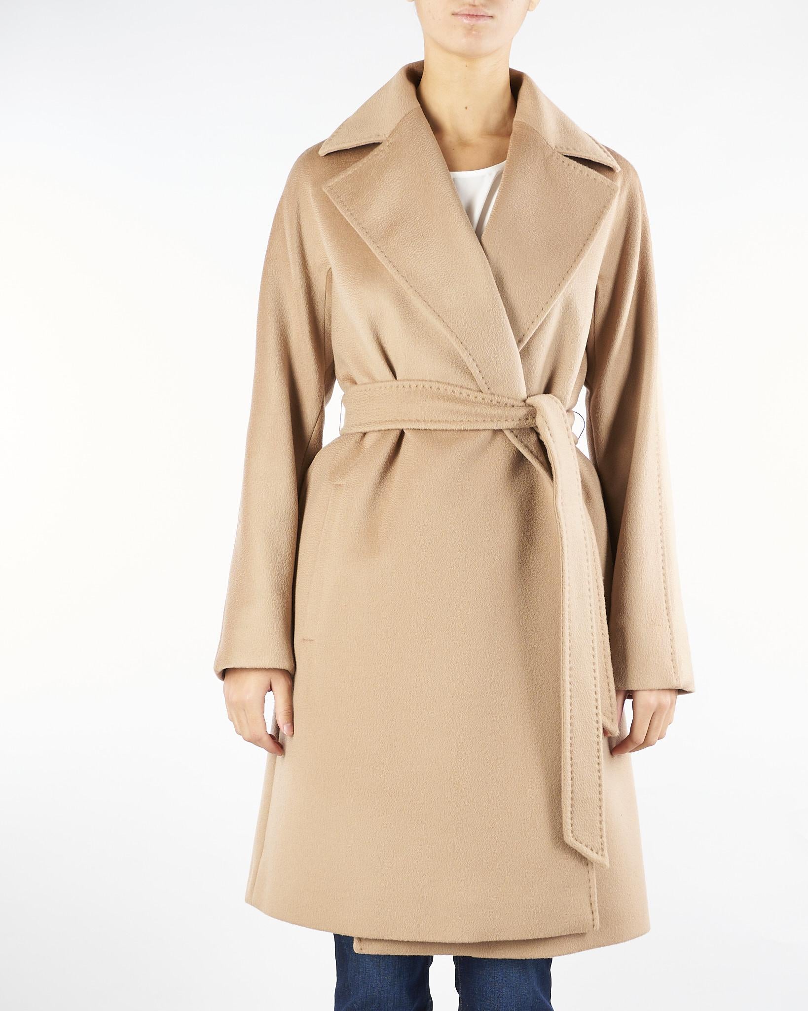 Cappotto Beige a vestaglia in lana DRAVENNA 6 MAX MARA STUDIO 
