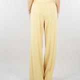 Pantalone Giallo ampio in enver satin MLLSTAMPA 3 MARELLA 