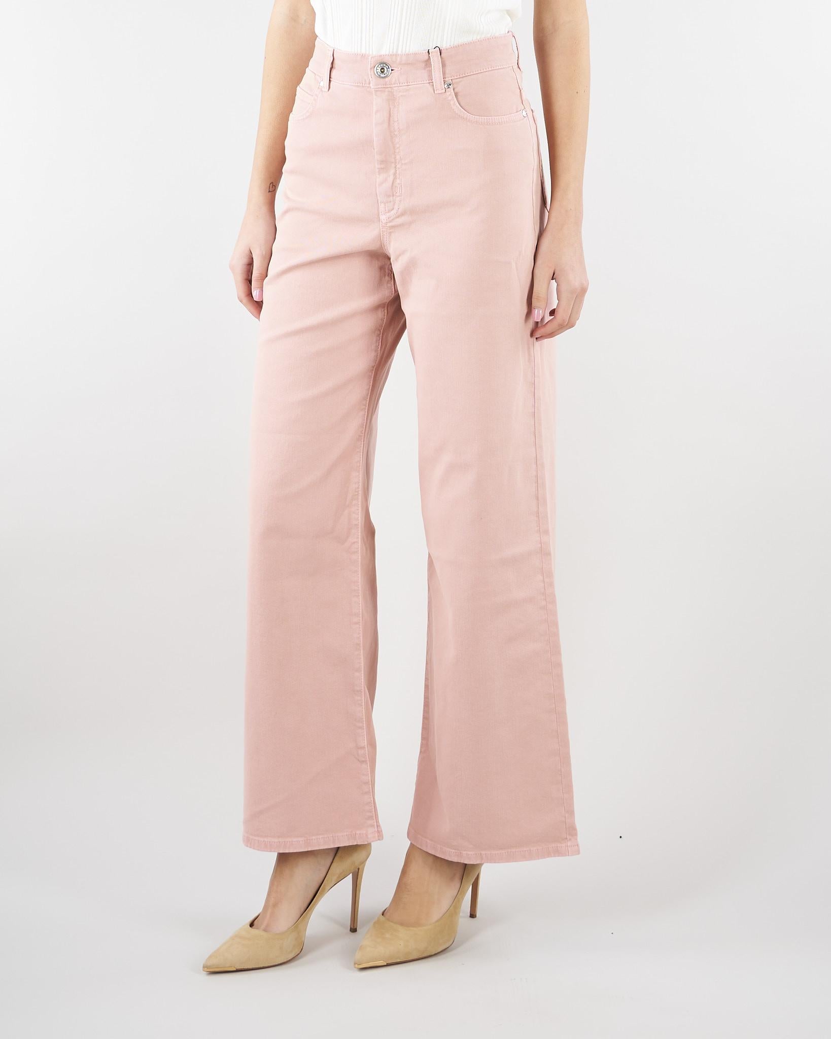 Jeans wide leg Rosa in drill di cotone WKDMEDINA 5 MAX MARA WEEKEND 