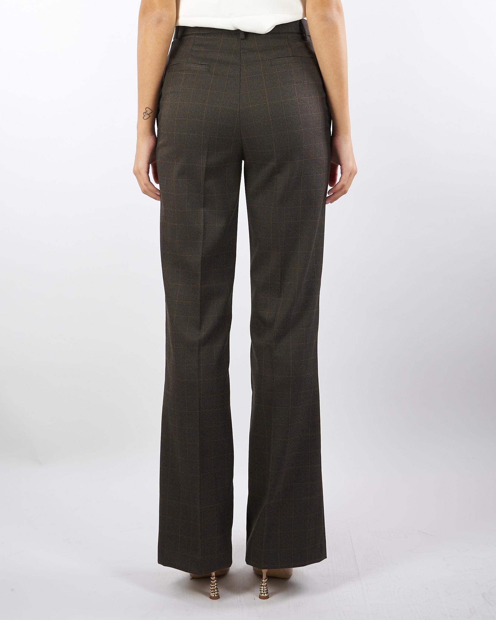 Pantalone Moro check con gamba dritta TF0234 85 VICOLO 