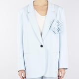 Blazer con Rosa Oversized