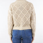 Maglia boxy Beige in lana e cachemire con paillette ELLADE 1 MAX MARA STUDIO 