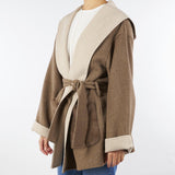 Cappotto corto Terra in double mistolana mélange<BR/> PM0165150975 220 SEVENTY 