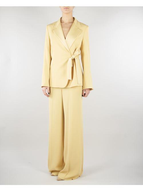 Pantalone Giallo ampio in enver satin MLLSTAMPA 3 MARELLA 