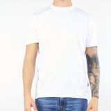 T-shirt Bianco basic in misto lyocell e cotone 8N1TE81JUVZ 100 EMPORIO ARMANI 