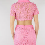 Camicia Rosa in pizzo NS108 50 NO SECRETS 