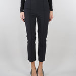 Pantaloni Nero in tessuto tecnico bielastico con cintura PA13261E2 110 ELISABETTA FRANCHI 