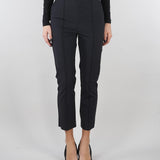 Pantaloni Nero in tessuto tecnico bielastico con cintura PA13261E2 110 ELISABETTA FRANCHI 
