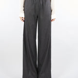 Pantalone Antracite microfantasia con elastico in vita RI9CO33 80 ANGELA DAVIS 