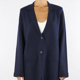 Giacca Blu in maglia con bottoni gioiello RF5281MA41R 93812 BLUGIRL 