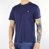 T-shirt Blu con ricamo logo iconico pony
