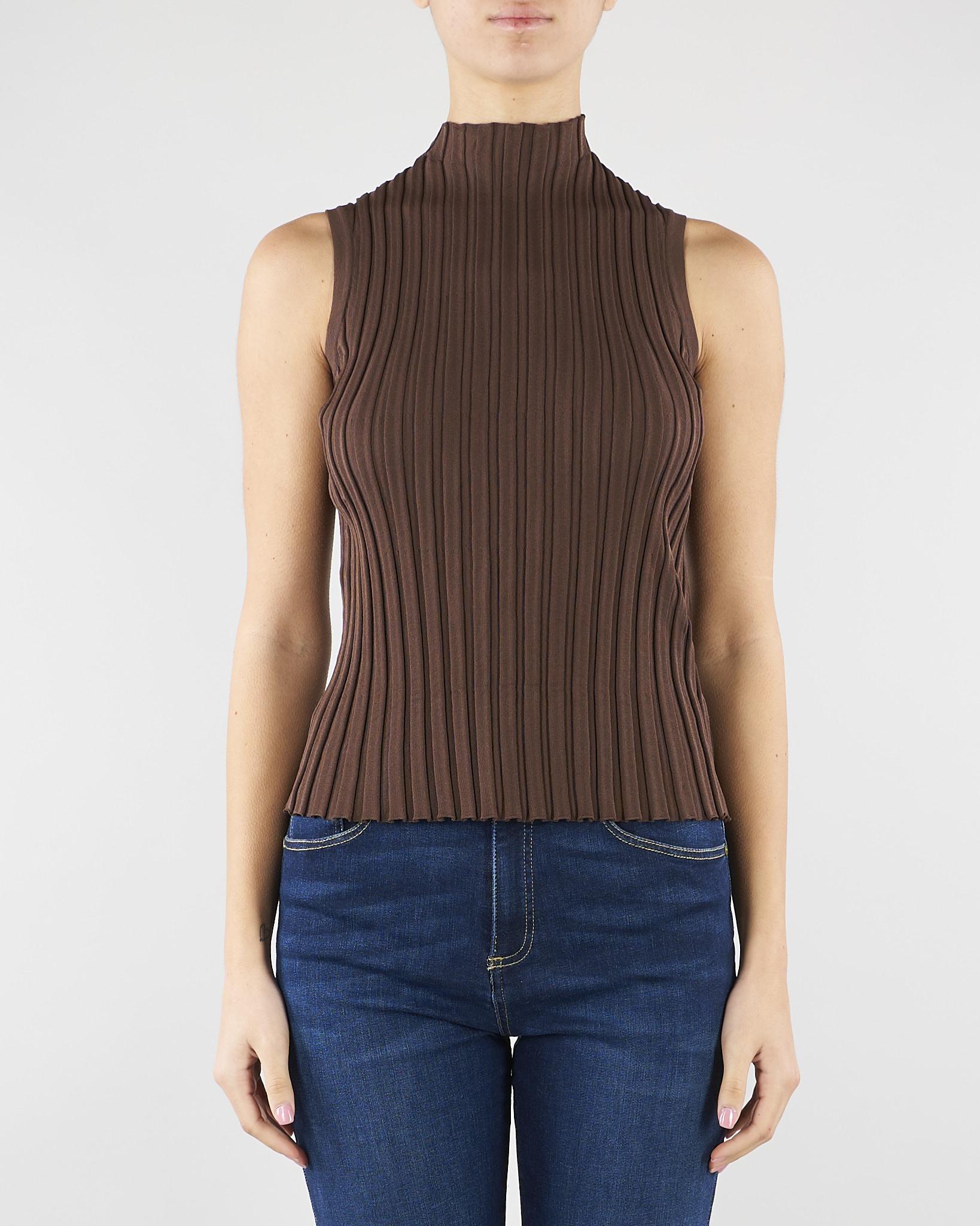 Maglia Marrone in filato di viscosa stretch WKDBAUTTA 7 MAX MARA WEEKEND 