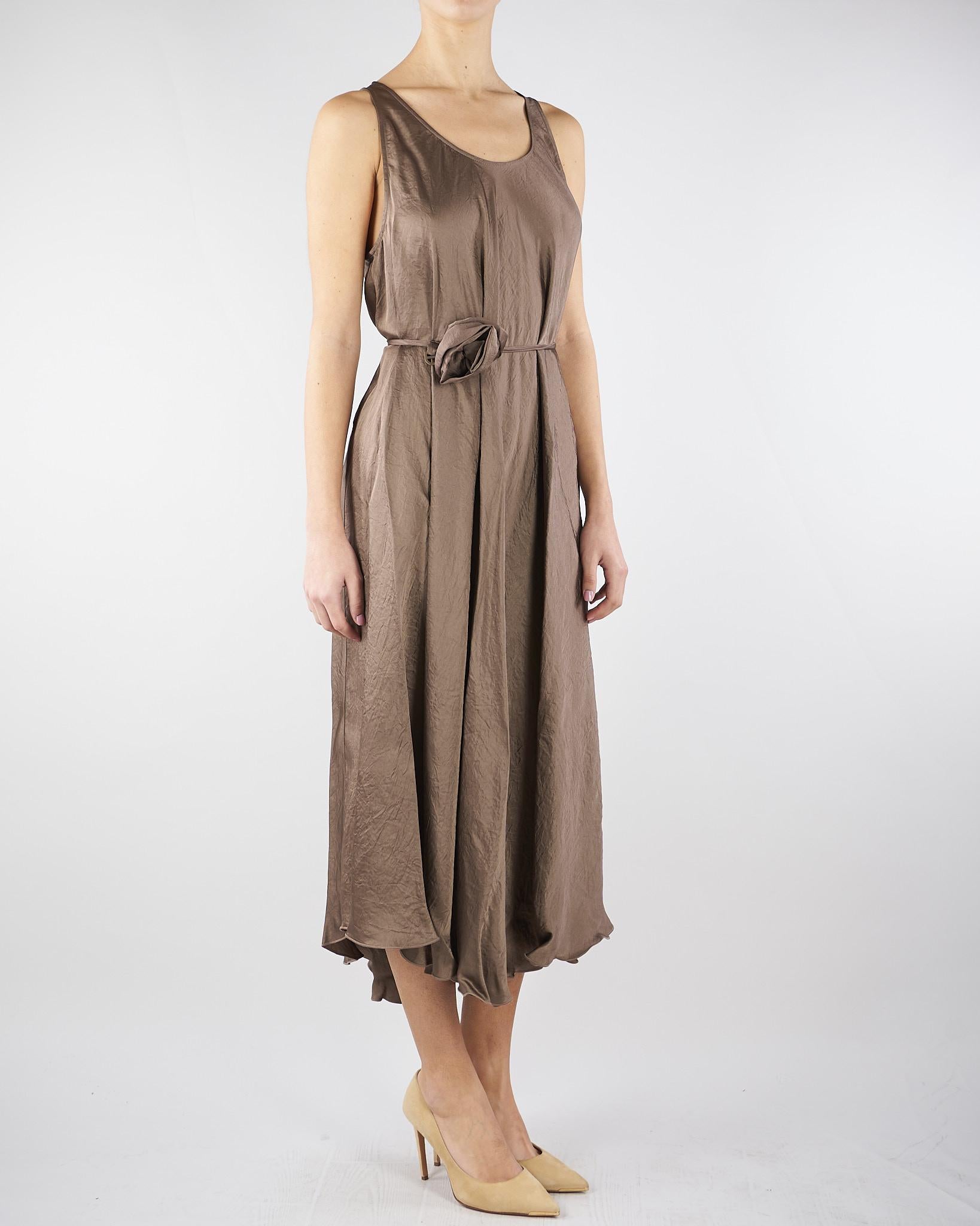 Abito Marrone in twill crinckle MLMALCOOL 1 MARELLA 